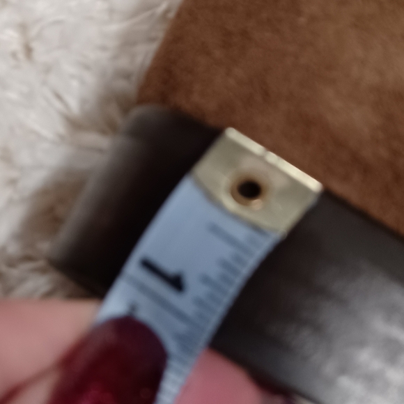 LE Chateau Made in Italy Suede Knee High Boot in Brandy Low Heel - Picture 12 of 15